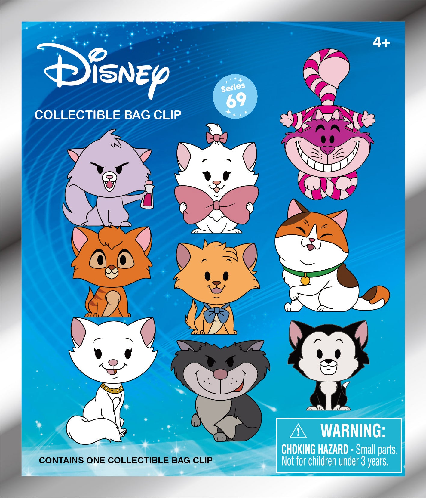 Disney Chats - Assortiment en blind bag de figurines de sac de collection en mousse (Série 69) (24 pcs)