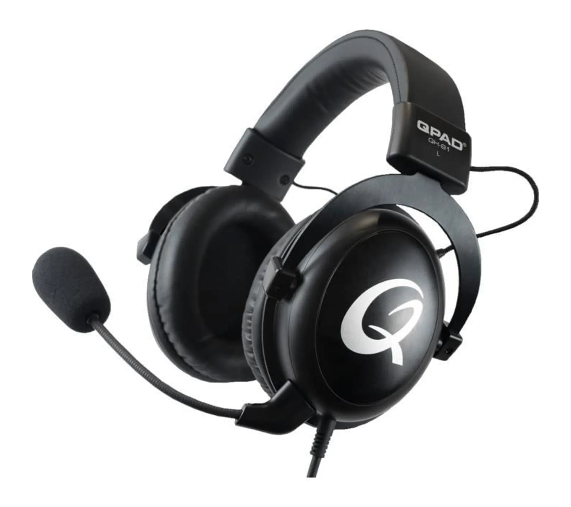 QPAD - QH-91 High End Stereo Gaming Headset, Closed Ear, Noise Cancelling detachable Microphone