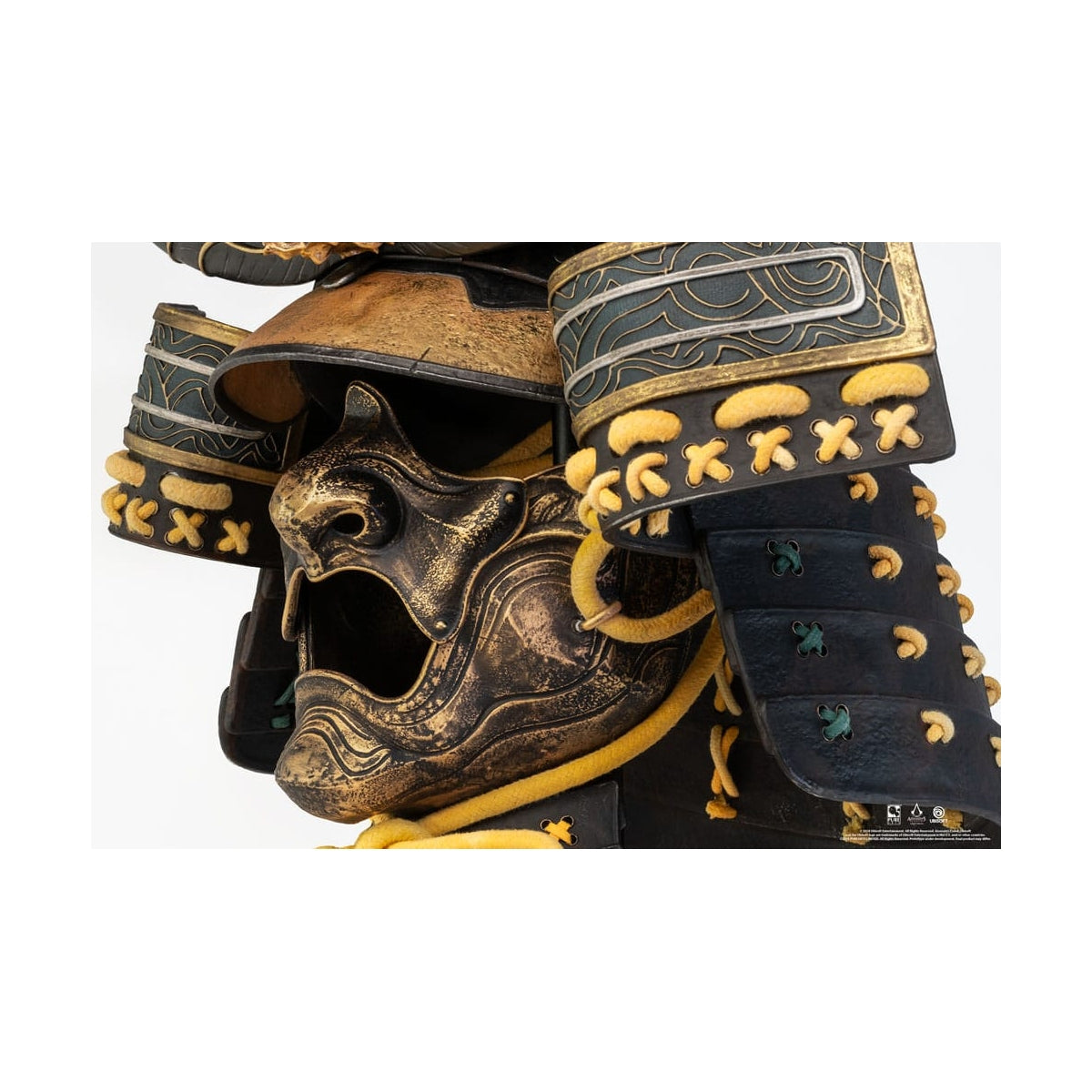 PureArts - 1:1 Scale Replica - Assassin's Creed Shadows - Réplique du Casque de Yasuke 63cm - flash vidéo