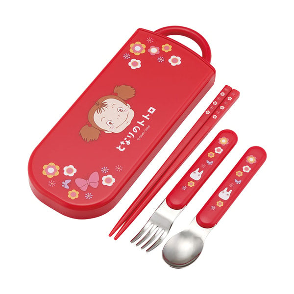 Ghibli - Mon voisin Totoro - Set Baguettes Cuillère Fourchette Mei rouge - flash vidéo