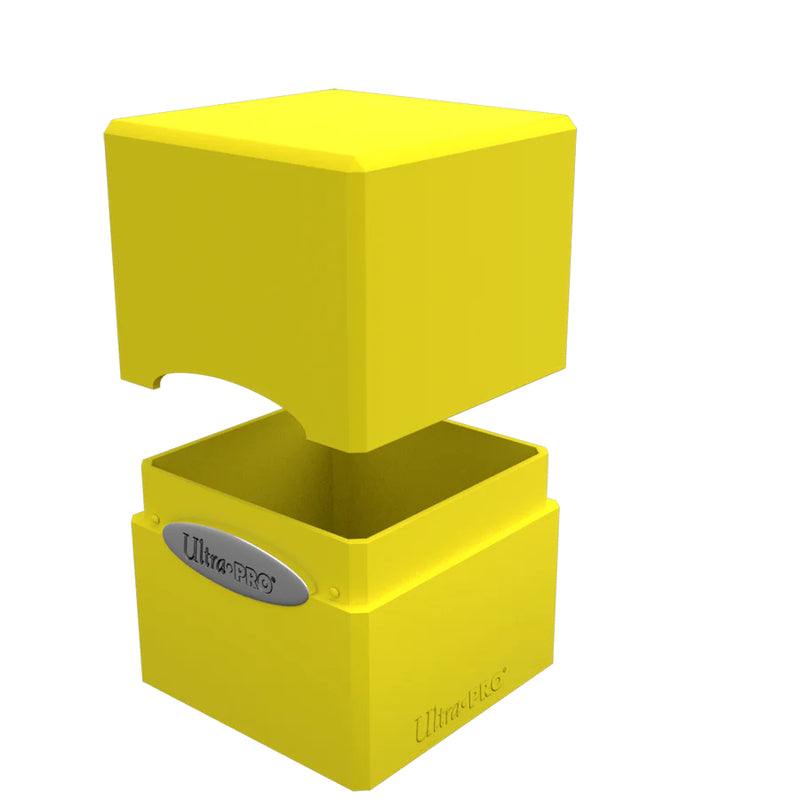 Ultra Pro - Deck Box Cube en Satin - Jaune Citron