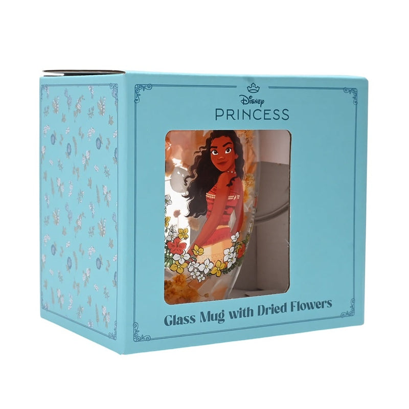 Disney - Vaiana - Mug en verre "Fleurs Séchées Vaiana" 300ml