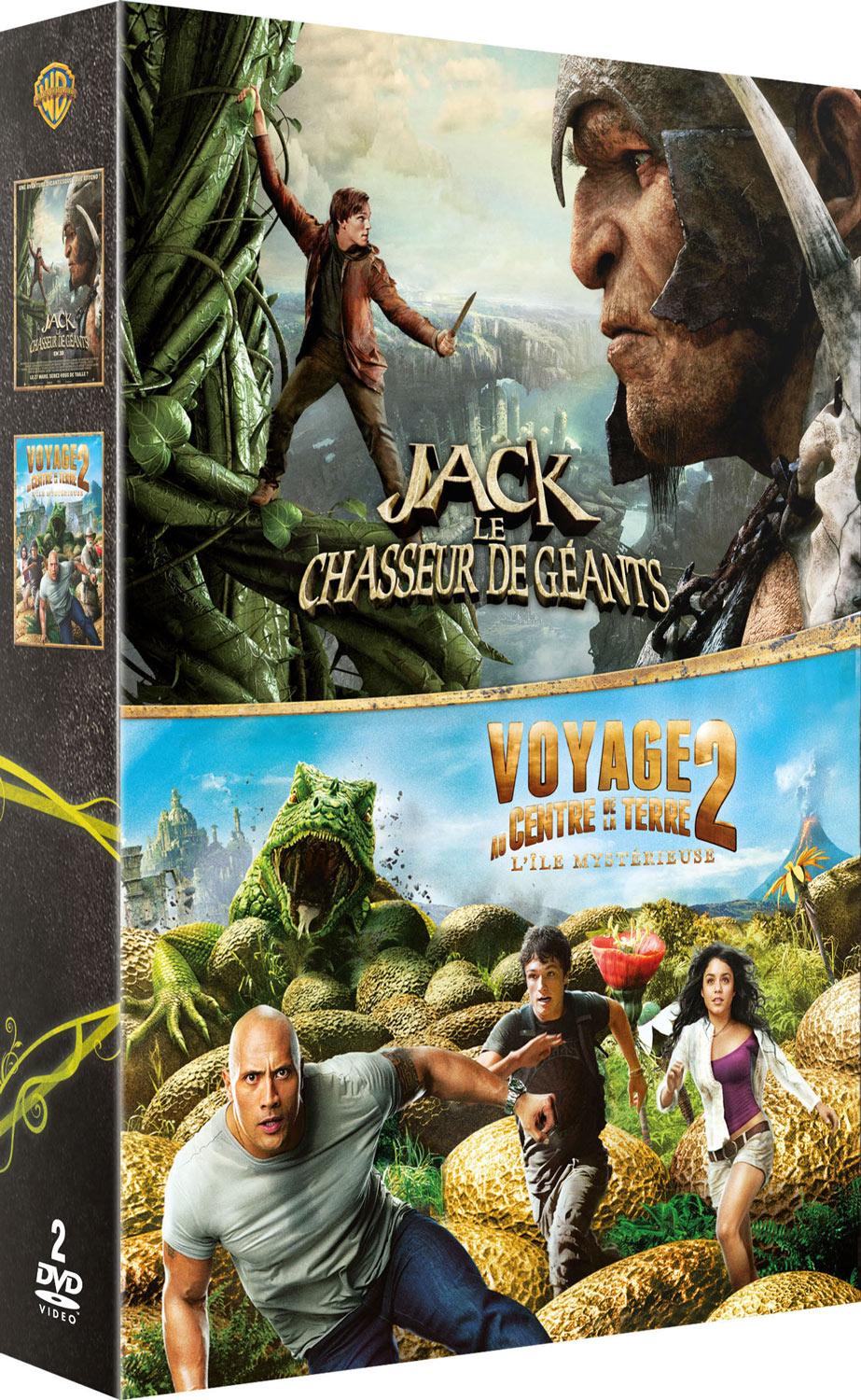 Jack et le chasseur de géants 3D + Voyage au centre de la Terre 2, l'île mystérieuse 3D [DVD]