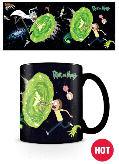 Rick et Morty - Portails Mug thermoréactif 315ml - flash vidéo