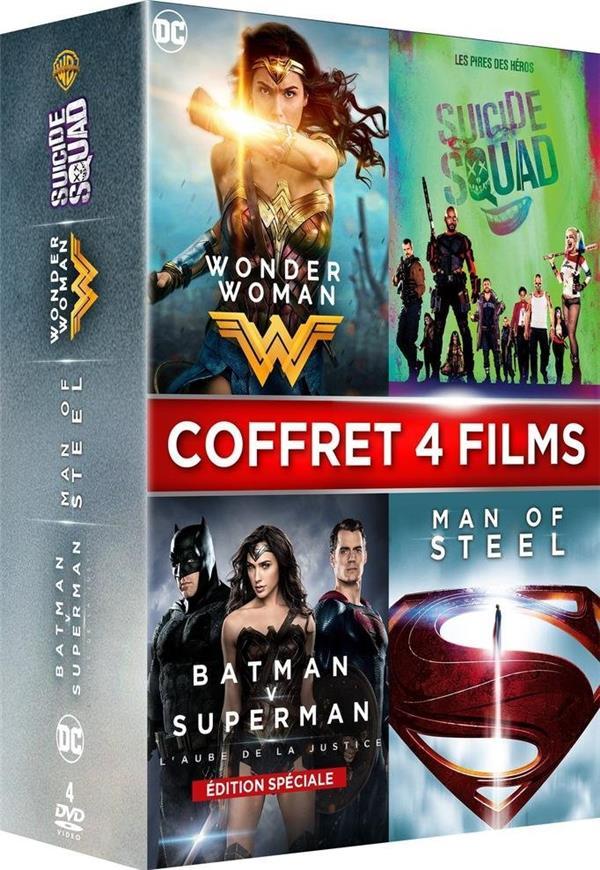 Wonder Woman + Suicide Squad + Batman v Superman : L'Aube de la justice + Man of Steel [DVD]