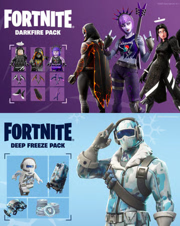 Fortnite - Pack Feu et Glace Obscurs (Code-in-a-box)