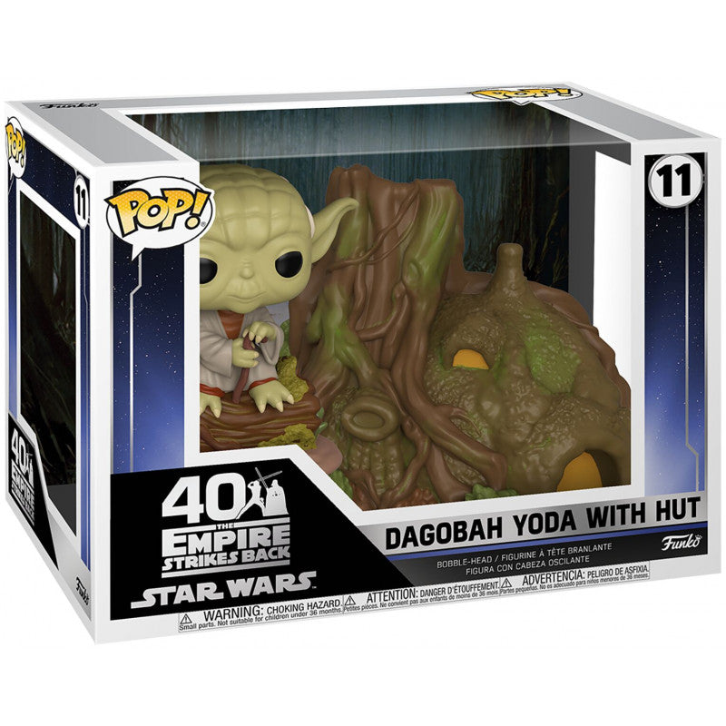 Funko Pop! Town: Star Wars - Dagobah Yoda with Hut