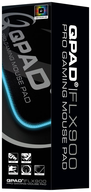 QPAD - FLX900 - Tapis de souris de jeu RGB en tissu