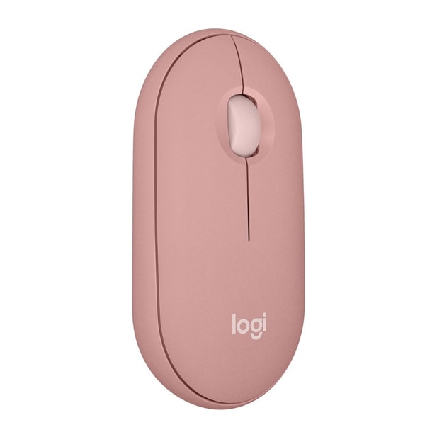 Logitech M350 Souris sans fil Bluetooth Pebble Mouse 2 - Rose