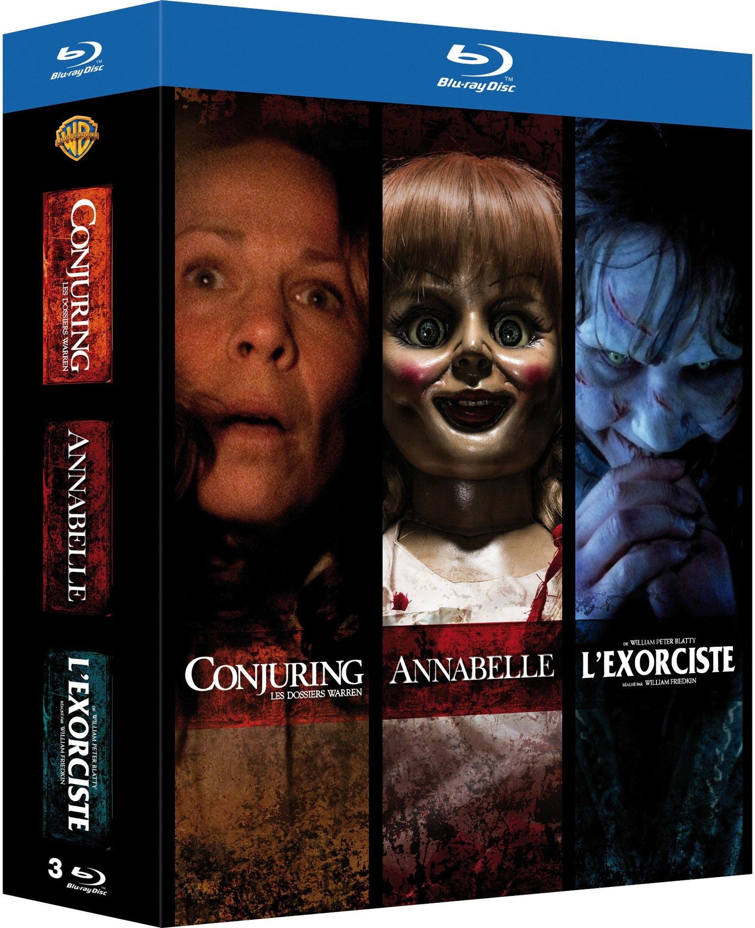 Conjuring : les dossiers Warren + Annabelle + L'exorciste [Blu-ray]
