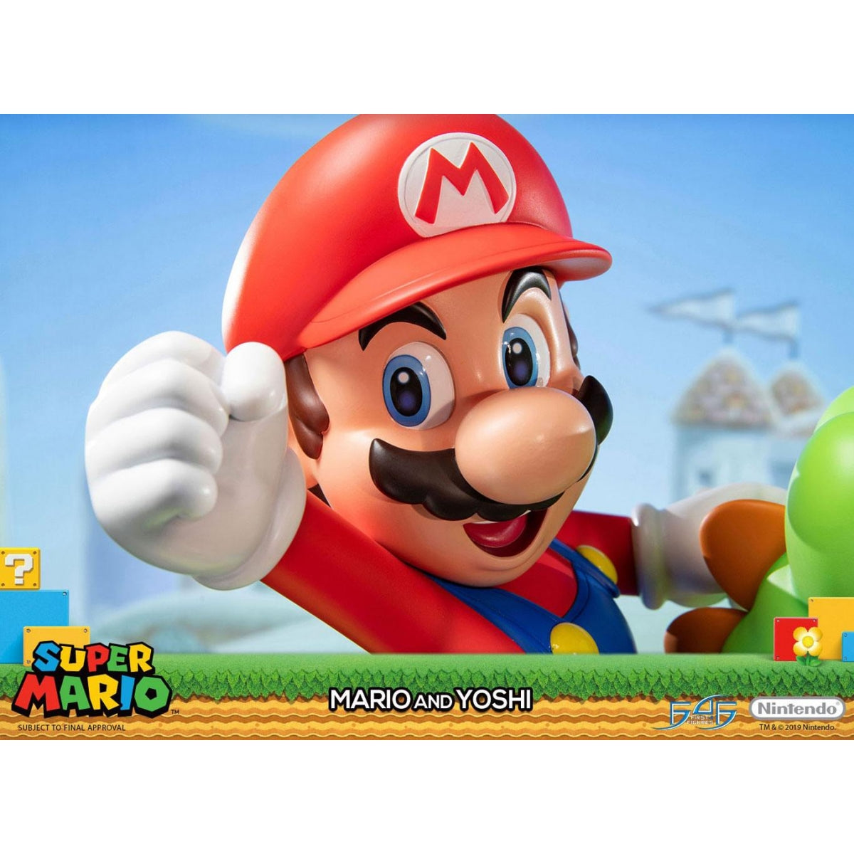 First 4 Figures - Super Mario - Mario et Yoshi Statue Edition Standard 48cm - flash vidéo