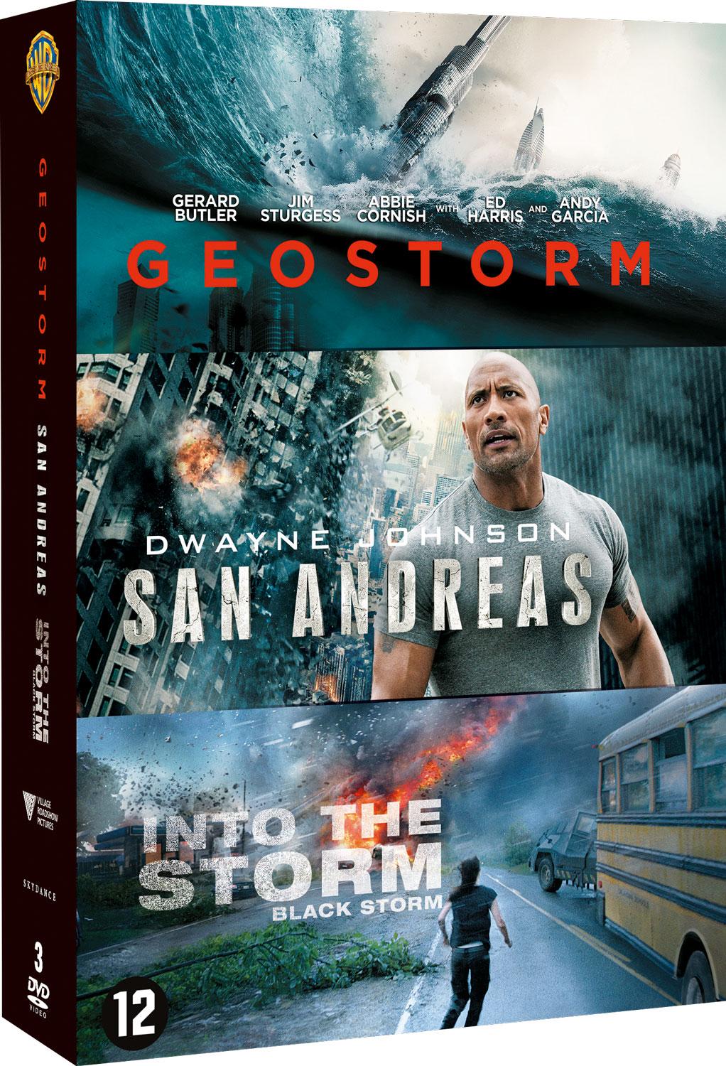 Coffret "Catastrophes naturelles" : Geostorm + San Andreas + Blackstorm [DVD]