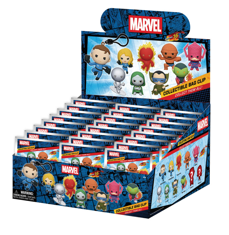 Les Quatre Fantastiques - Assortiment en blind bag de figurines de sac de collection en mousse (Série 16) (24 pcs)