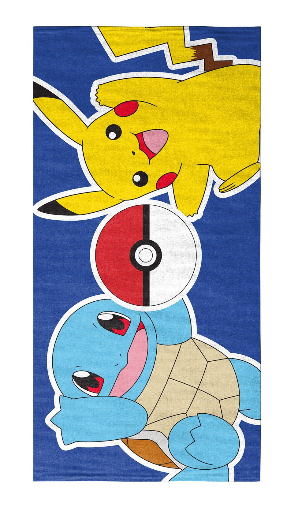 Pokémon - Serviette de plage en microfibre "Pikachu et Carapuce 2" (140x70cm) - flash vidéo