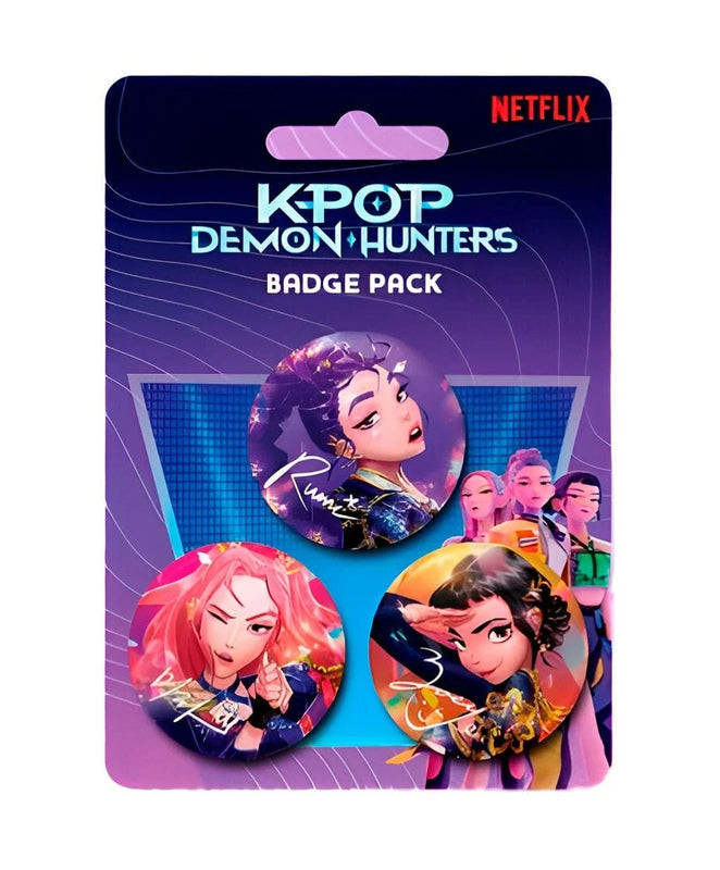 KPop Demon Hunters - Lot de 3 badges Huntrix