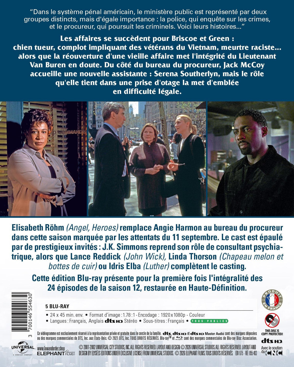 New York, police judiciaire (Law & Order) - Intégrale saison 12 [Blu-ray]
