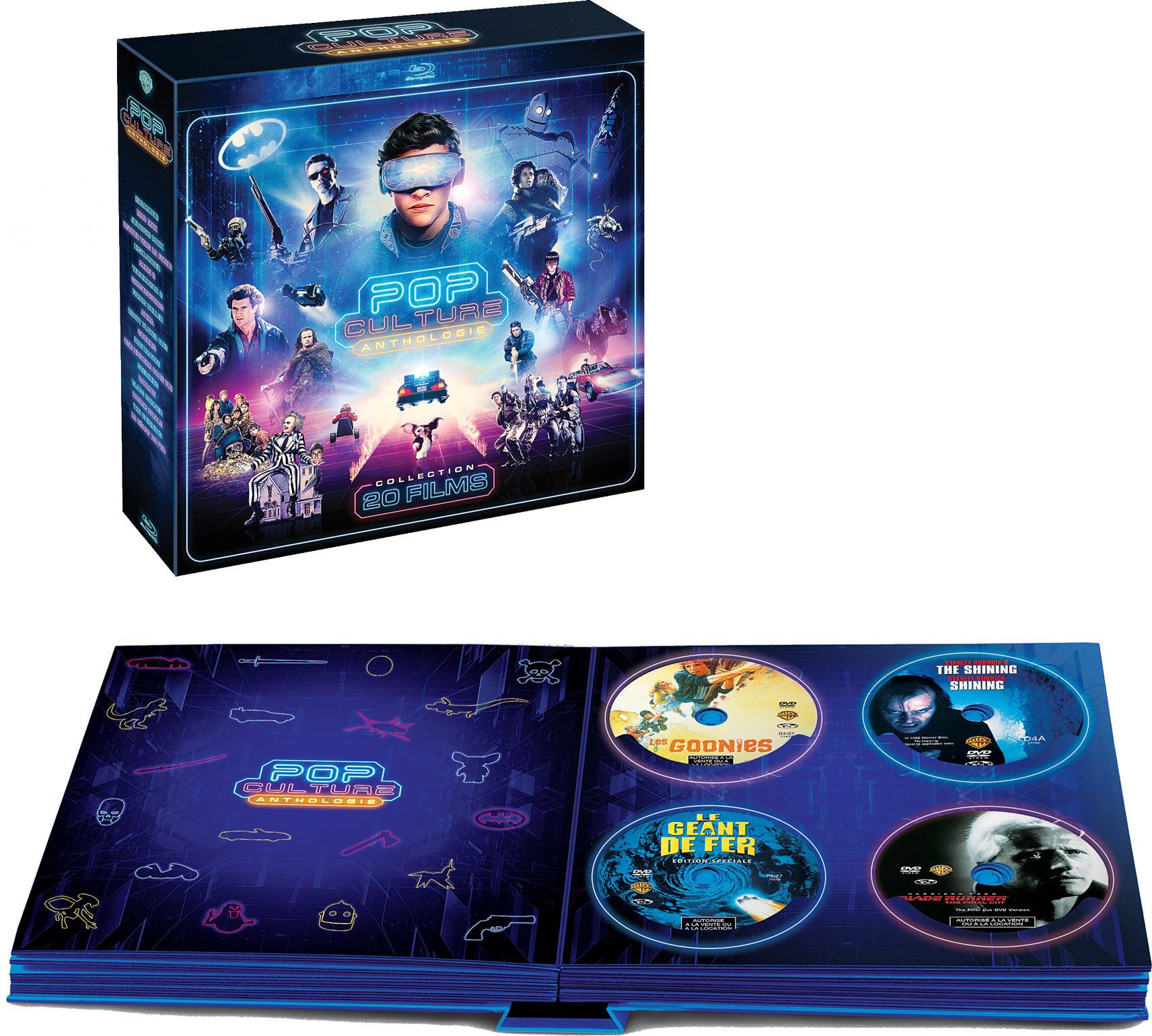 Coffret POP Culture Ready Player One - Collection de 20 films cultes [Blu-ray]