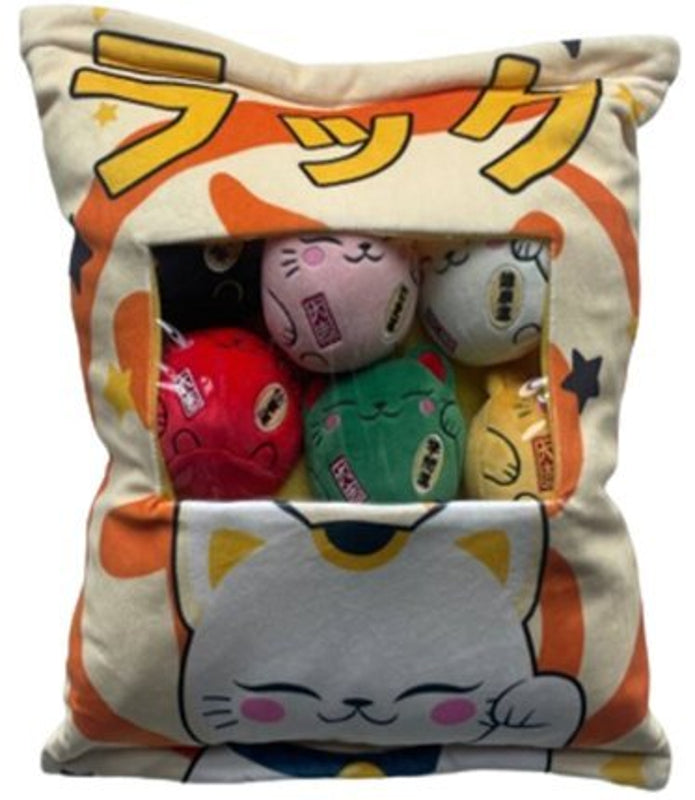 Sac Tokyo (Assortiment de 6 Mini Peluches Maneki Neko)