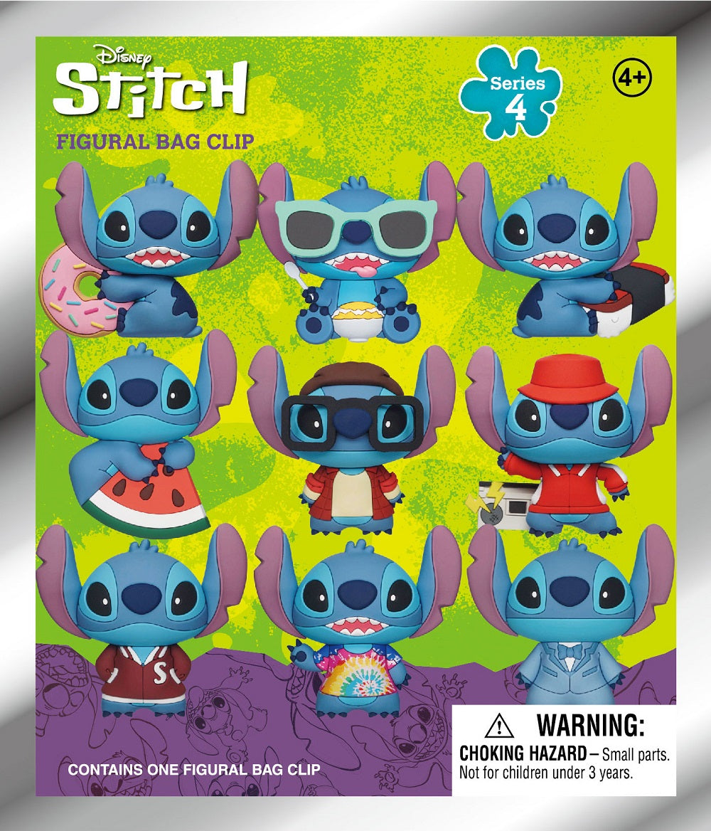 Disney - Lilo et Stitch - Assortiment en blind box de figurines de sac de collection en mousse (Série 4) (24 pcs) - flash vidéo