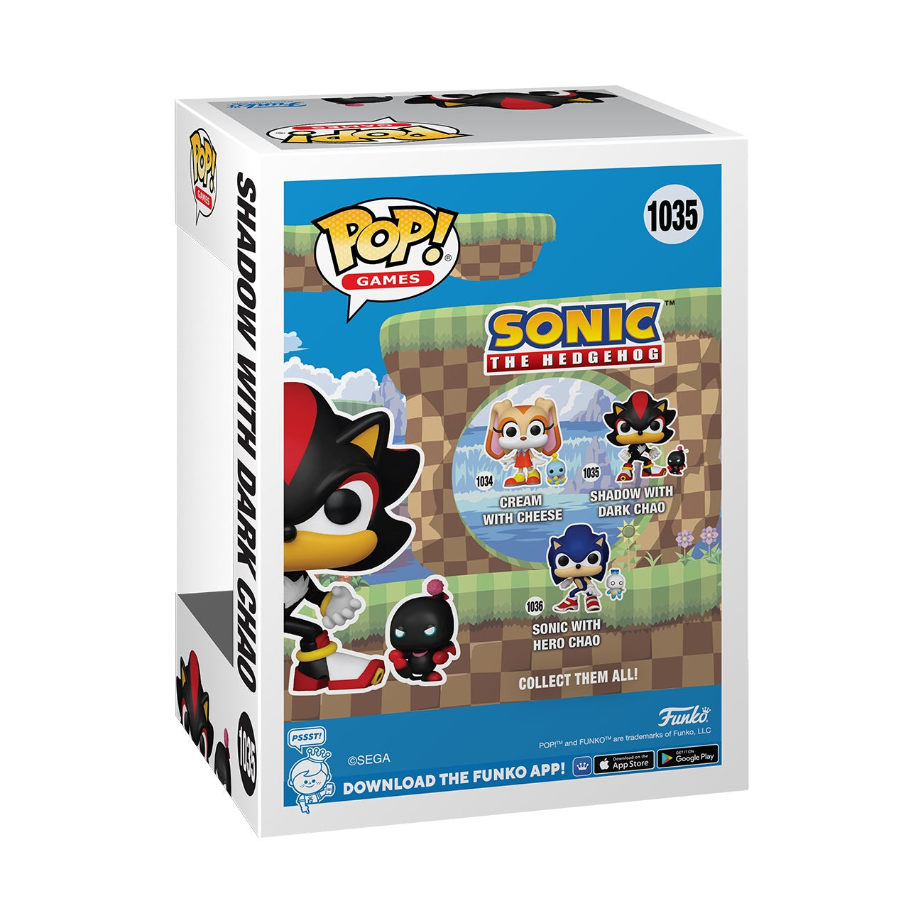 Funko Pop! Games: Sonic The Hedgehog - Shadow with Dark Chao - flash vidéo