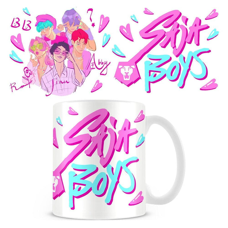 KPop Demon Hunters - Mug blanc Logo Saja Boys au style graphique 325ml