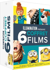 Illumination présente - Coffret 6 films : Moi Moche et Méchant 1 à 3 + Les Minions + Comme des bêtes + Tous en scène [DVD]
