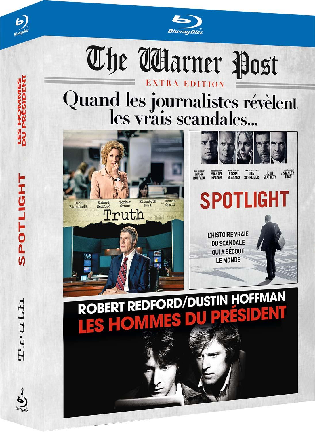 Spotlight + Les hommes du Président + Truth, le prix de la vérité [Blu-ray]