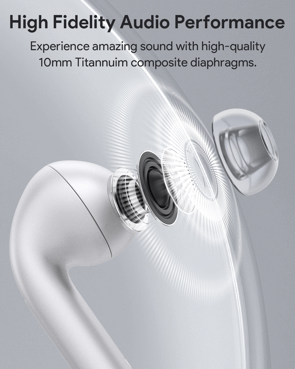 Aukey - Écouteurs sans fil connectés Beyond ANC Pro Blanc - flash vidéo