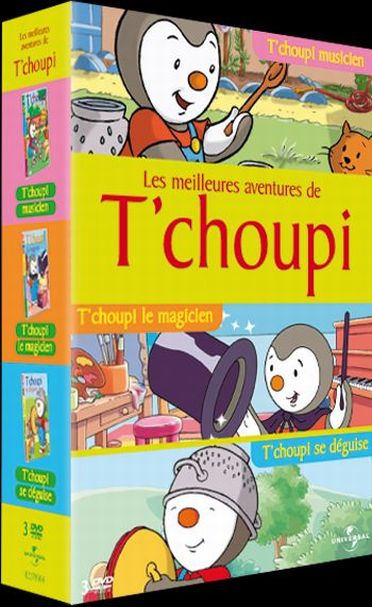Les Fabuleuses aventures de T'choupi - Coffret - T'choupi musicien + Le magicien + T'choupi se déguise [DVD]