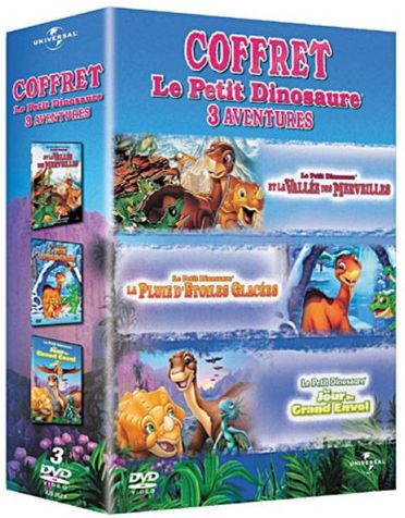 Coffret le Petit Dinosaure - Le petit dinosaure et la vallée des merveilles + La pluie d'étoiles glacées + Le jour du grand envol [DVD]