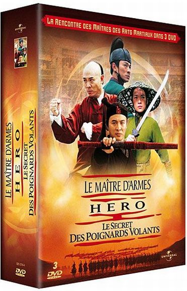 Coffret Asiatique : Le maître d'armes + Hero + Le secret des poignards volants [DVD] - flash vidéo