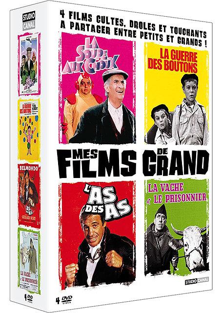 Coffret mes films de grand - La guerre des boutons + La vache et le prisonnier + La soupe aux choux + L'as des as [DVD]