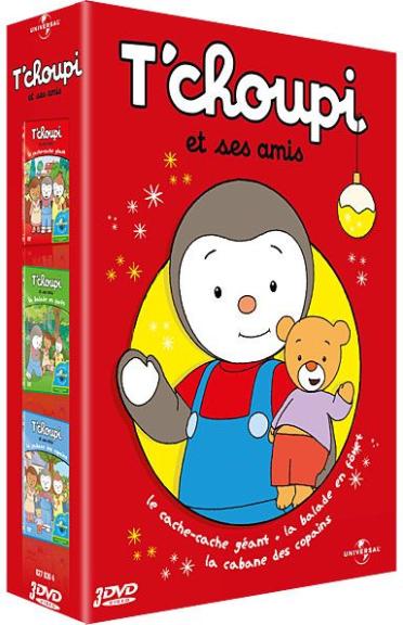 T'choupi - Coffret - Le cache-cache géant + La ballade en forêt + La cabane des copains [DVD]