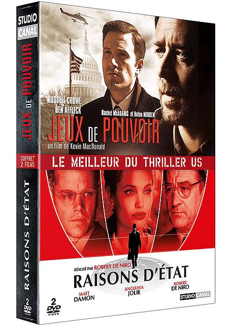 Coffret thriller U.S. - Jeux de pouvoir + Raisons d'état [DVD]