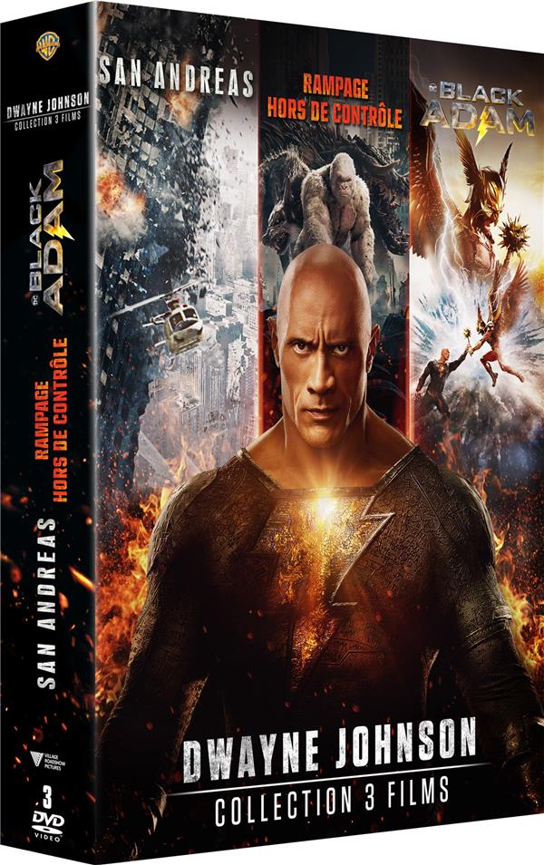 Dwayne Johnson - Collection 3 films : San Andreas + Rampage - Hors de contrôle + Black Adam [DVD]