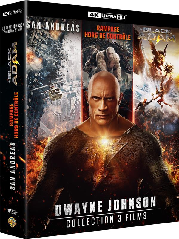 Dwayne Johnson - Collection 3 films : San Andreas + Rampage - Hors de contrôle + Black Adam [4K Ultra HD]