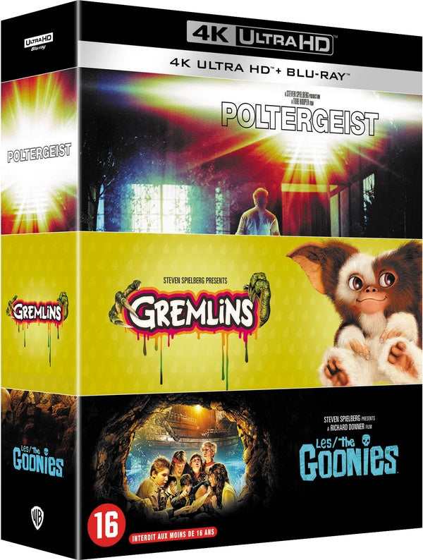 Poltergesit + Gremlins + Les Goonies [Blu-ray]