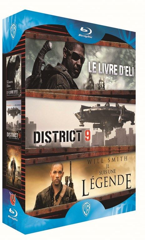Le Livre d'Eli + District 9 + Je suis une légende [Blu-ray] - flash vidéo