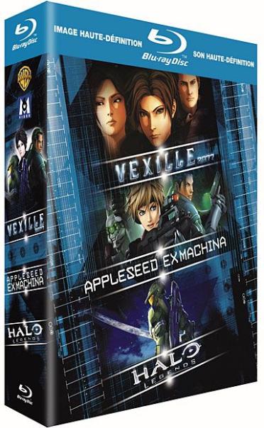 Vexille + Appleseed Ex Machina + Halo Legends [Blu-ray] - flash vidéo