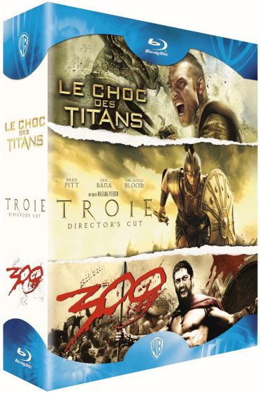 Coffret épopées : clash of titans ; 300 ; troie [Blu-ray] - flash vidéo