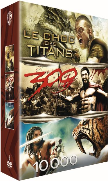 Coffret épopées : le choc des titans ; 300 ; 10000 [DVD] - flash vidéo