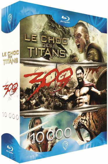 Coffret épopées : clash of titans ; 300 ; 10000 BC [Blu-ray] - flash vidéo