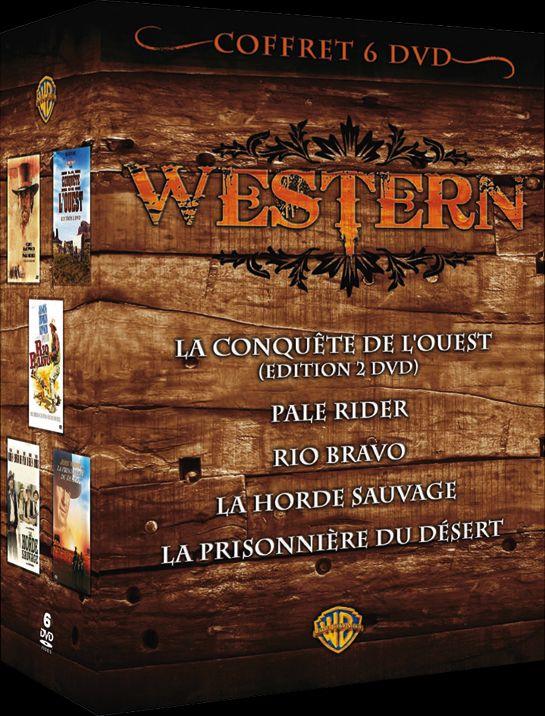 Coffret Western - La conquête de l'Ouest + Pale Rider + Rio Bravo + La horde sauvage + La prisonnière du désert [DVD]
