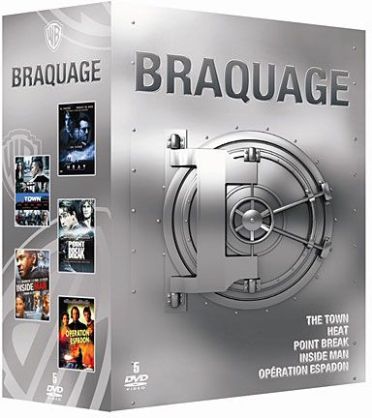 Braquage - Coffret - The Town + Heat + Point Break + Inside Man + Opération Espadon [DVD] - flash vidéo