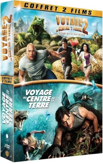 Voyage au centre de la Terre + Voyage au centre de la Terre 2 : l'île mystérieuse [DVD] - flash vidéo