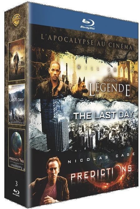 L'Apocalypse au cinéma - Coffret - Je suis une légende + The Last Day + Prédictions [Blu-ray] - flash vidéo