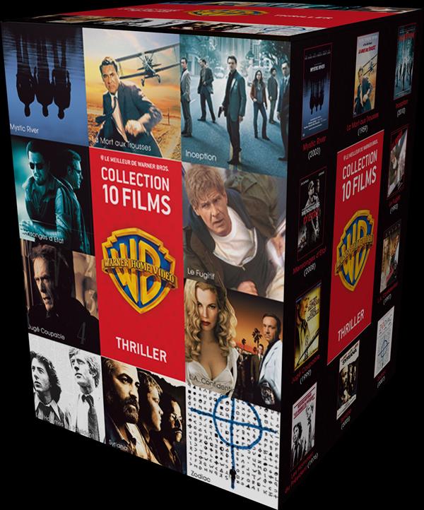 90 ans Warner - Coffret 10 films : Thriller [DVD] - flash vidéo