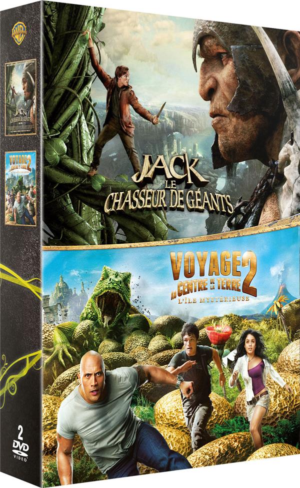 Jack et le chasseur de géants 3D + Voyage au centre de la Terre 2, l'île mystérieuse 3D [DVD]