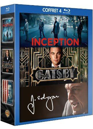 Coffret Leonardo DiCaprio : Inception + Gatsby le magnifique + J. Edgar [Blu-ray] - flash vidéo