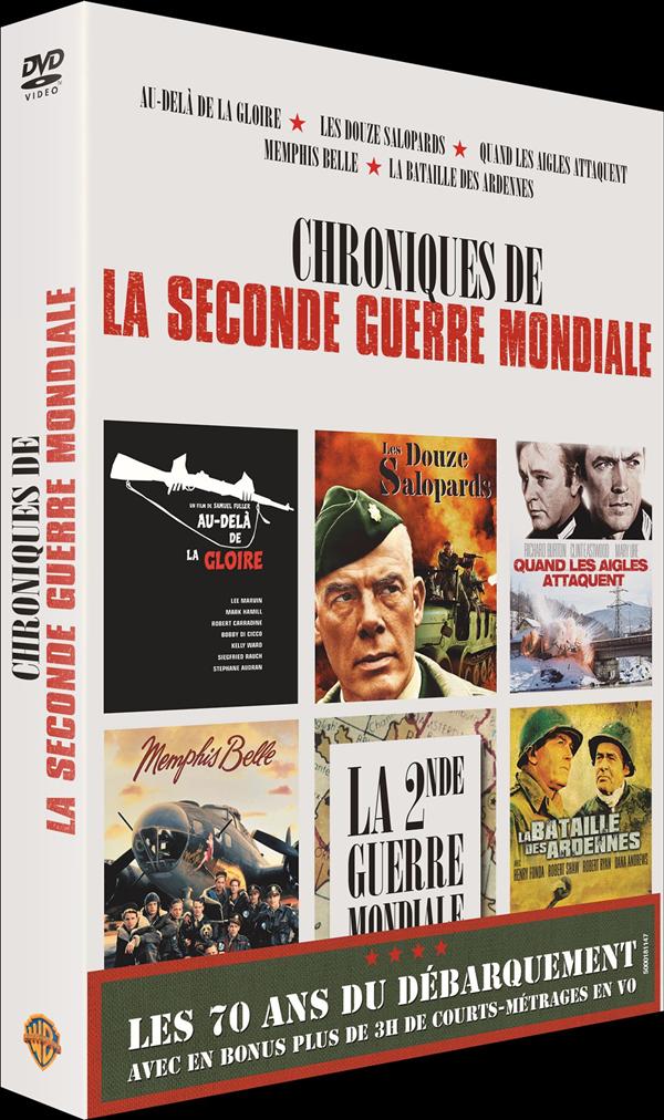Seconde Guerre Mondiale : Au-delà de la gloire + Les douze salopards + Quand les aigles attaquent + Memphis Belle + La bataille des Ardennes [DVD] - flash vidéo